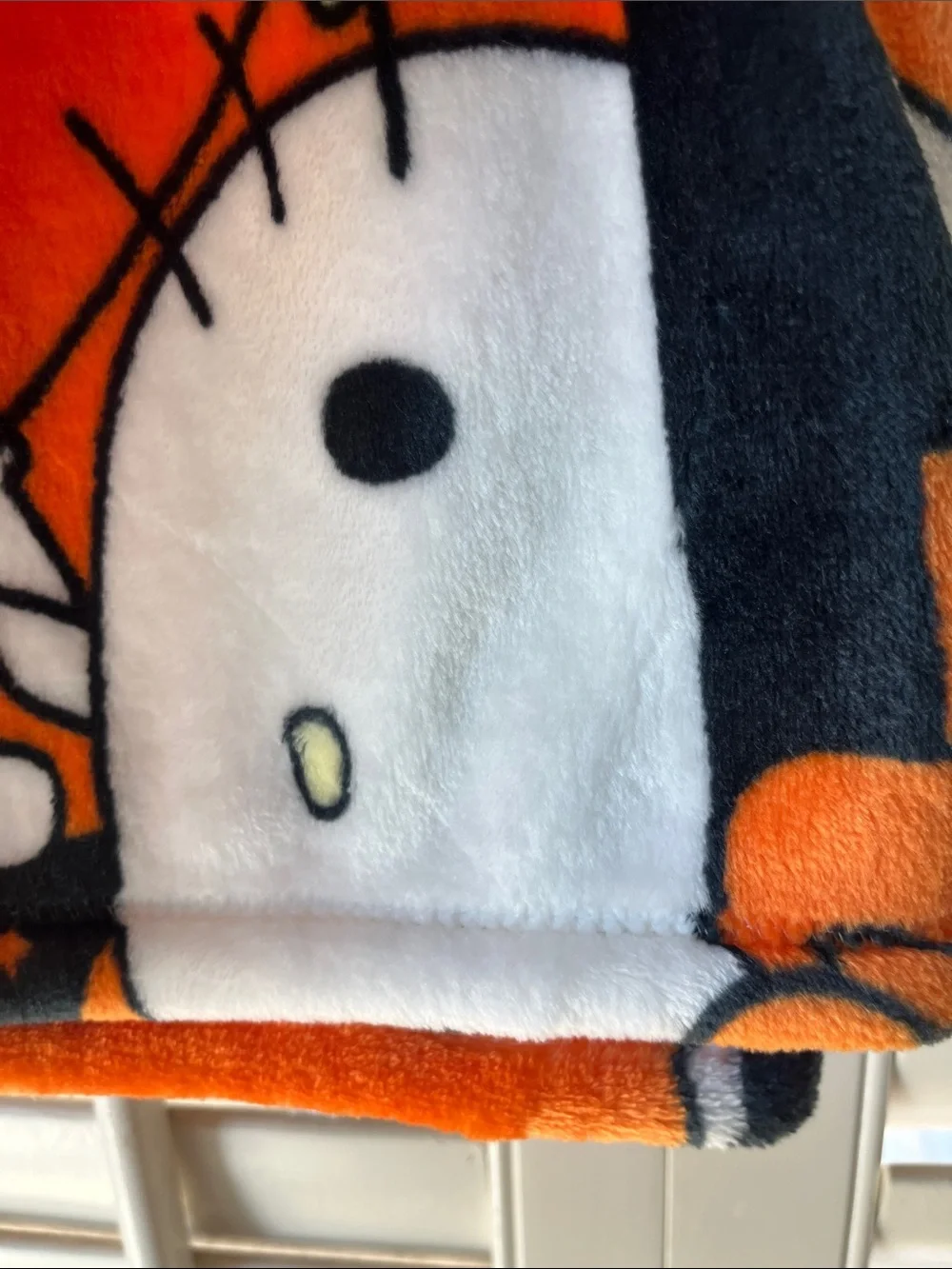 🎃 NWT Hello Kitty Halloween Orange Throw Blanket 46x60 Sanrio Witch 👻